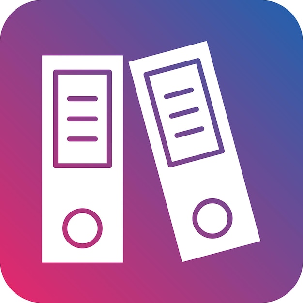 Vectorontwerp Binders Icon Style