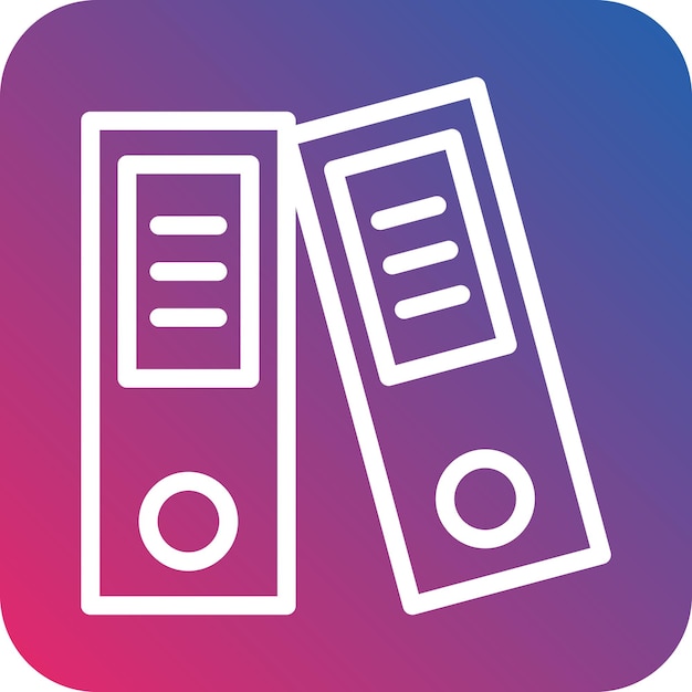 Vectorontwerp Binders Icon Style