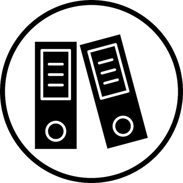 Vectorontwerp Binders Icon Style