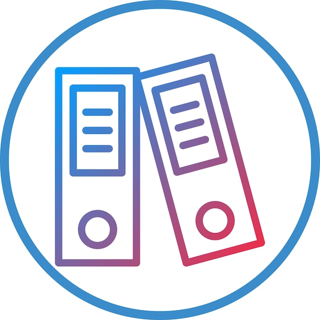 Vectorontwerp Binders Icon Style
