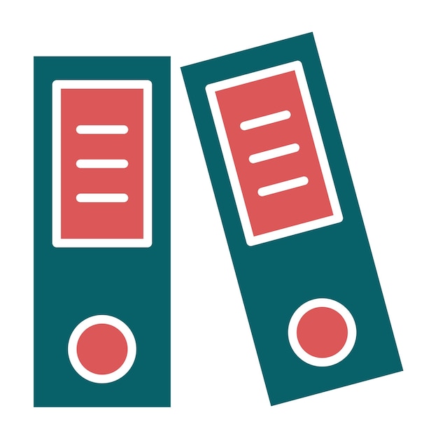 Vectorontwerp Binders Icon Style