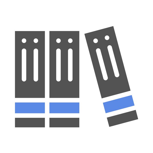 Vectorontwerp Binders Map Icon Stijl