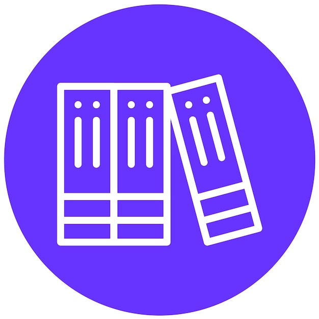 Vectorontwerp Binders Map Icon Stijl