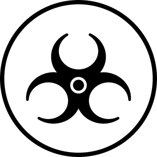 Vectorontwerp Biohazard Icon Style