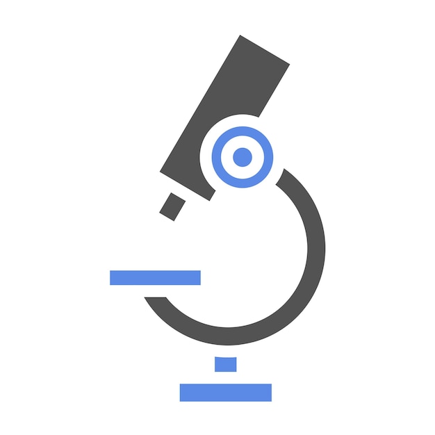 Vectorontwerp Biologische Microscoop Icon Style