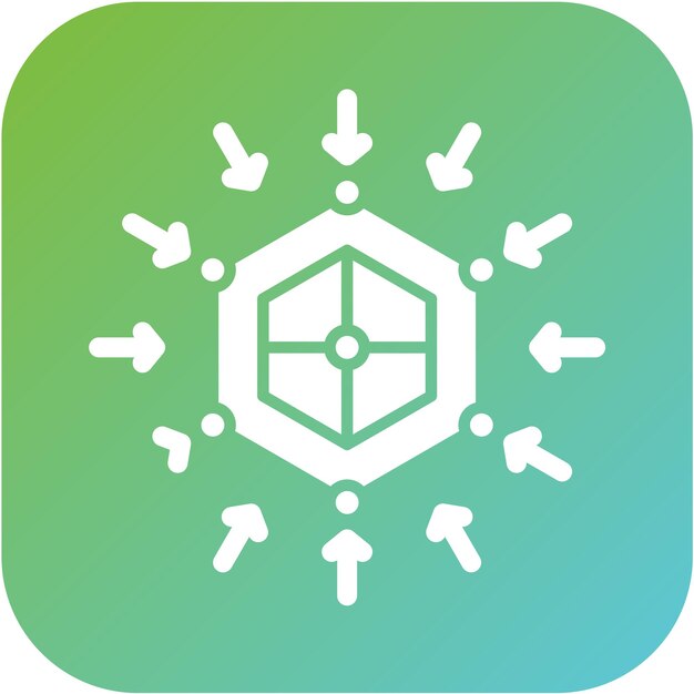 Vectorontwerp Biomoleculaire interacties Icon Style