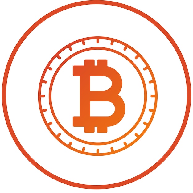 Vectorontwerp Bitcoin Icon Style