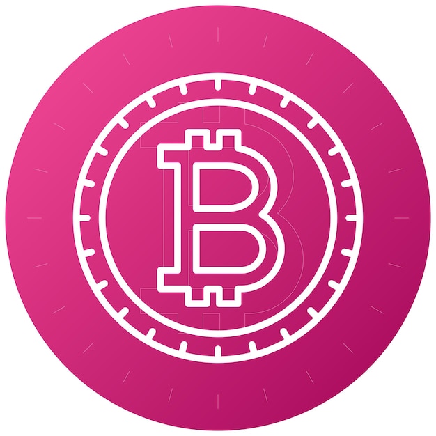 Vectorontwerp Bitcoin Icon Style