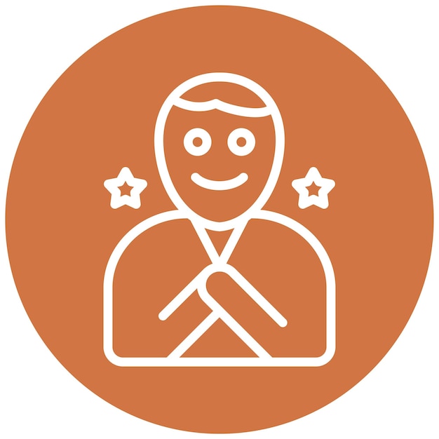 Vectorontwerp Blissful Icon Style