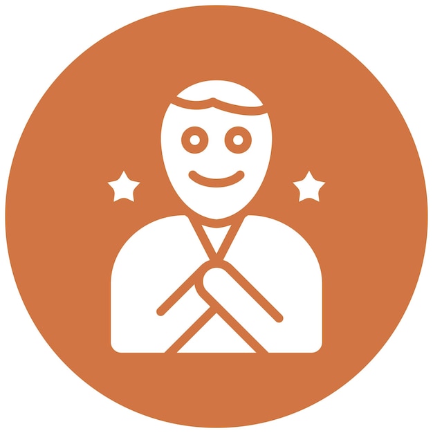 Vectorontwerp Blissful Icon Style