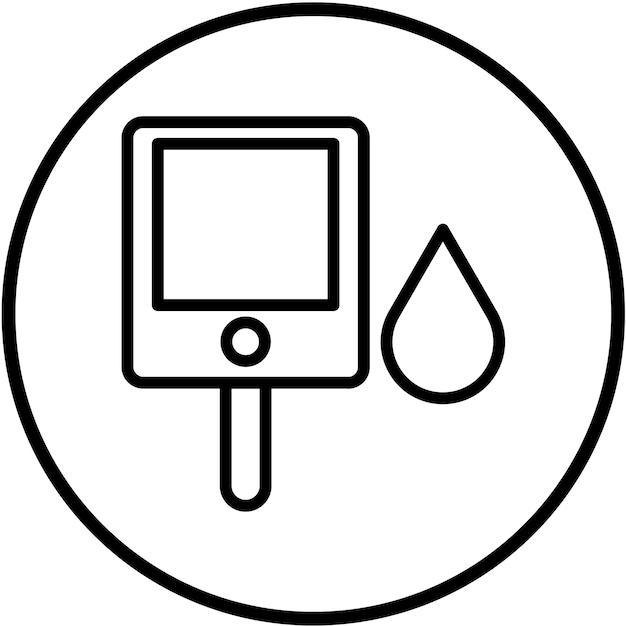Vectorontwerp Bloedglucose Icon Style
