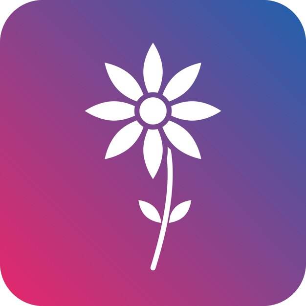 Vectorontwerp Bloem Icon Stijl