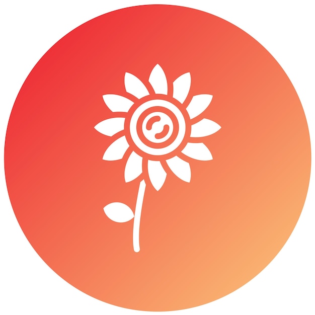 Vectorontwerp Bloem Icon Stijl
