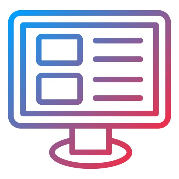 Vectorontwerp Blog Icon Stijl
