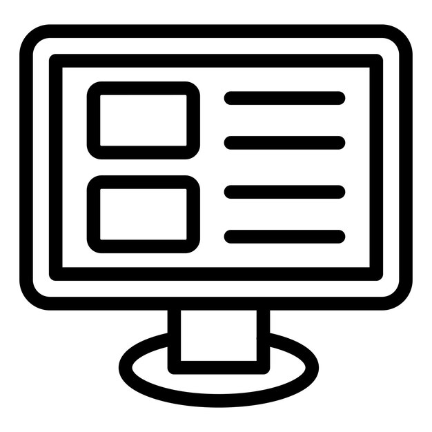 Vectorontwerp Blog Icon Stijl