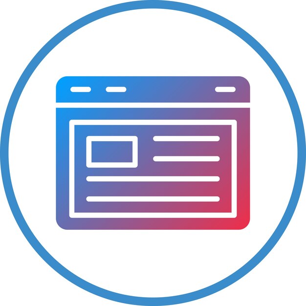 Vectorontwerp Blogger Icon Style