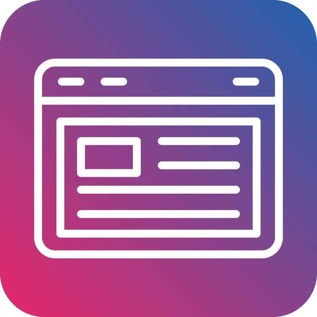 Vectorontwerp Blogger Icon Style