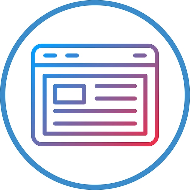 Vectorontwerp Blogger Icon Style
