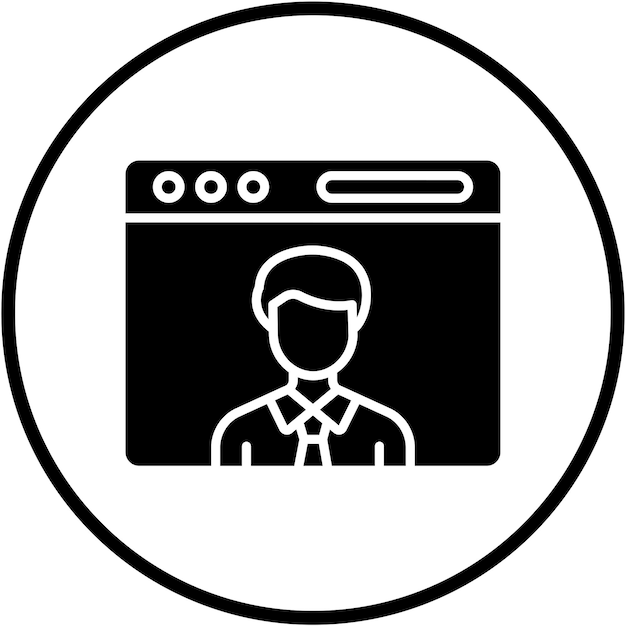 Vectorontwerp Blogger Icon Style