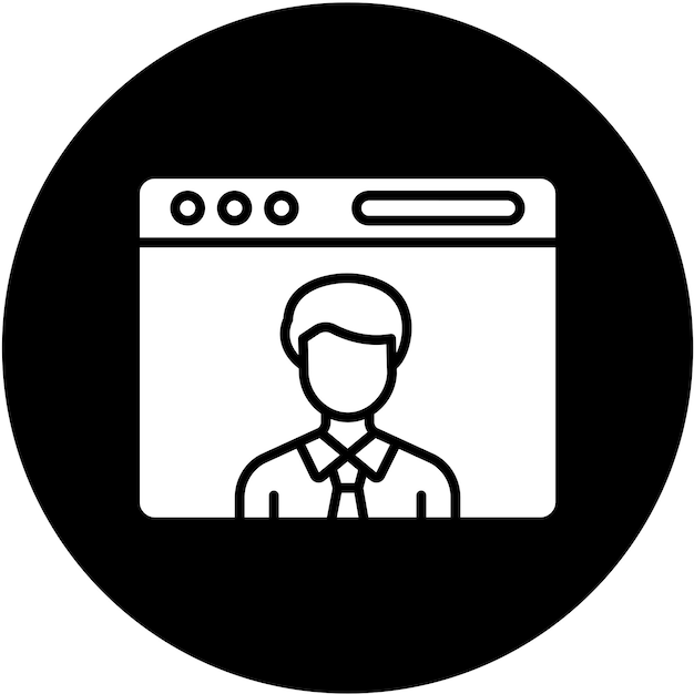 Vectorontwerp Blogger Icon Style