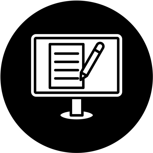 Vectorontwerp Blogging Icon Style