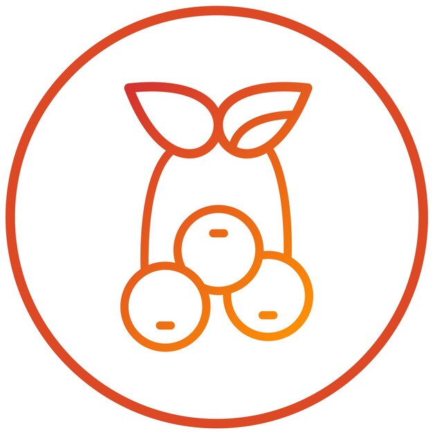 Vectorontwerp Blueberries Icon Style