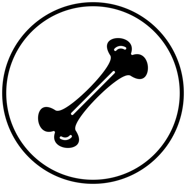 Vectorontwerp Bone Icon Style