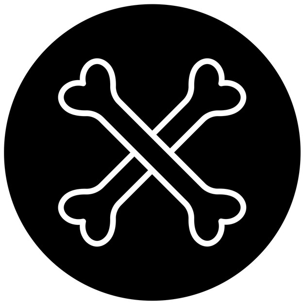 Vectorontwerp BoneBling Icon Style