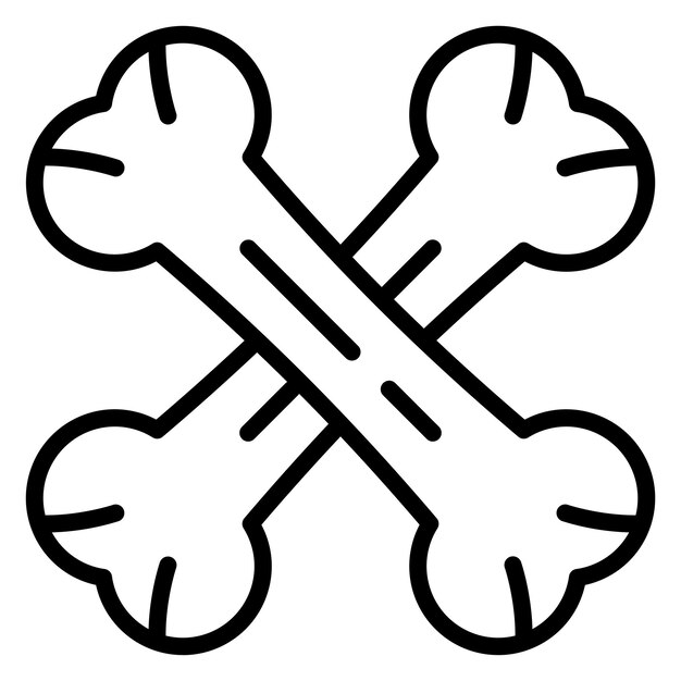 Vectorontwerp Bones Icon Style
