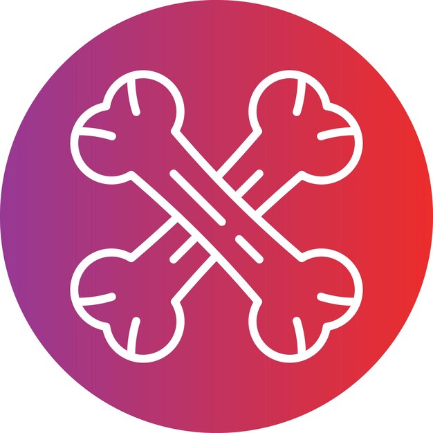 Vectorontwerp Bones Icon Style
