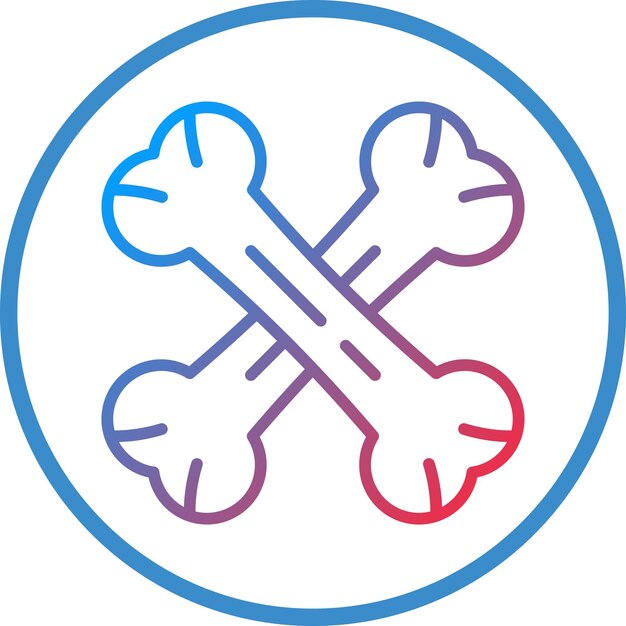 Vectorontwerp Bones Icon Style