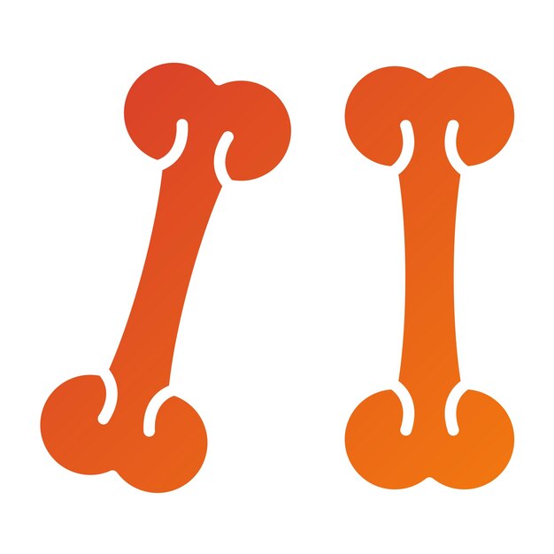 Vectorontwerp Bones Icon Style