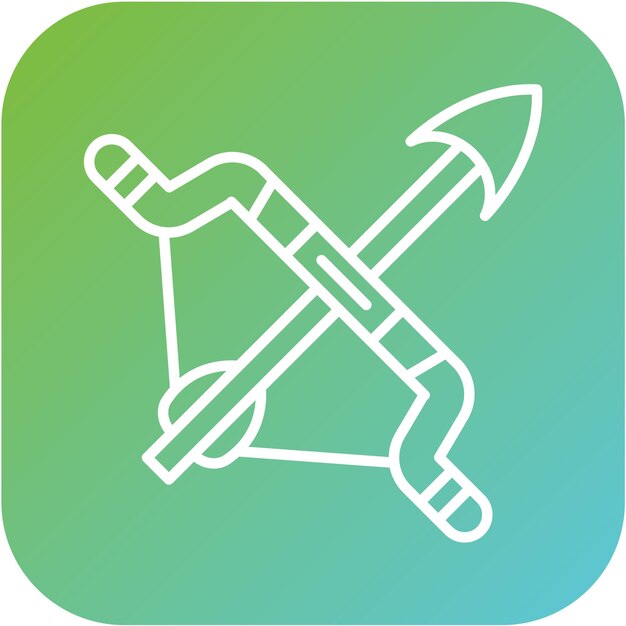 Vectorontwerp Boog en pijl Icon Style