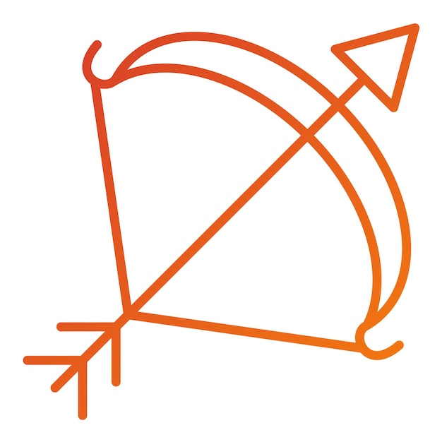 Vectorontwerp Boog en pijl Icon Style