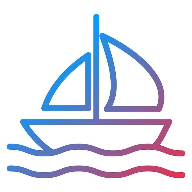Vectorontwerp Boot Icon Style