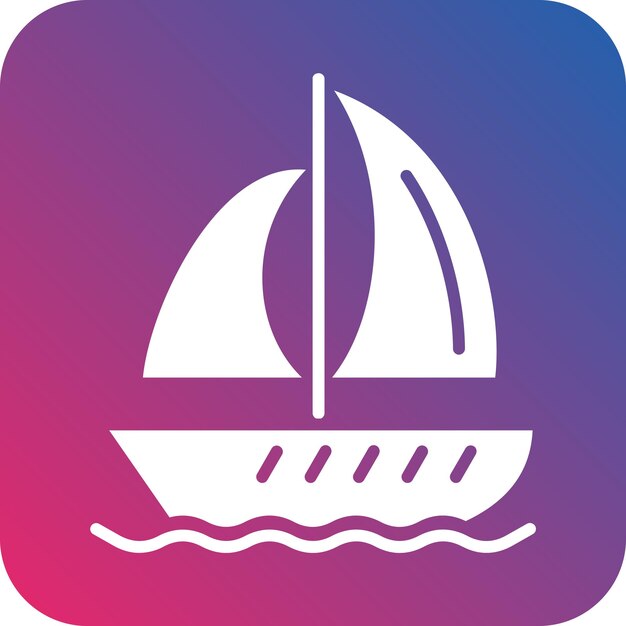 Vectorontwerp Boot Icon Style