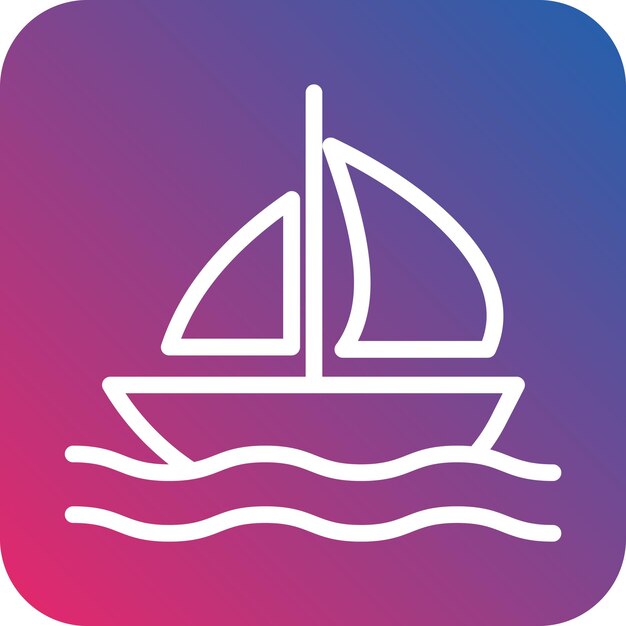 Vectorontwerp Boot Icon Style