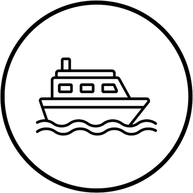 Vectorontwerp Boot Icon Style
