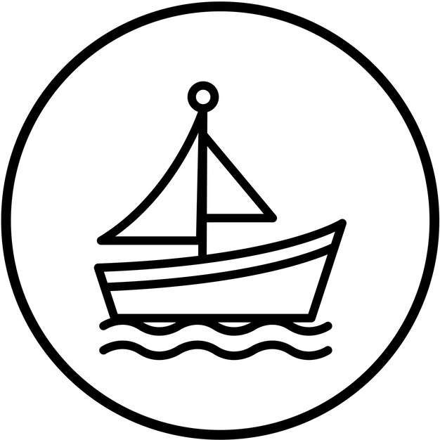 Vectorontwerp Boot Icon Style
