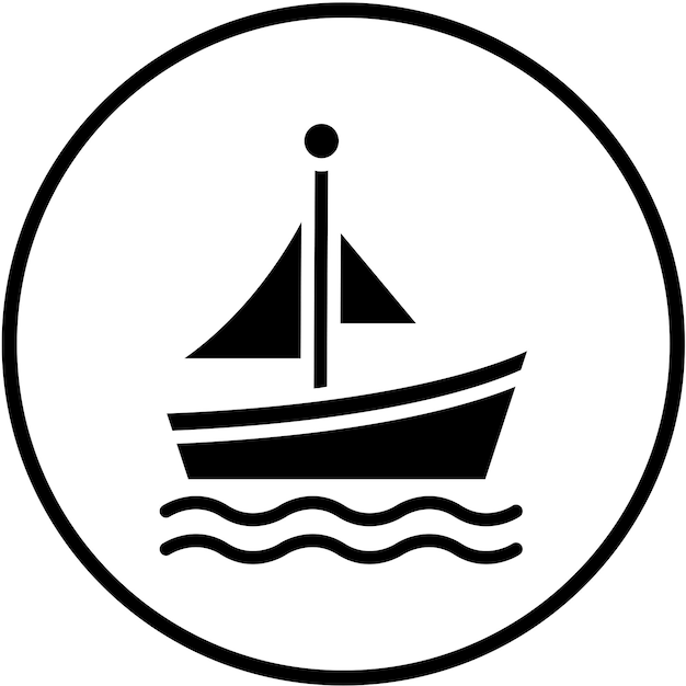 Vectorontwerp Boot Icon Style