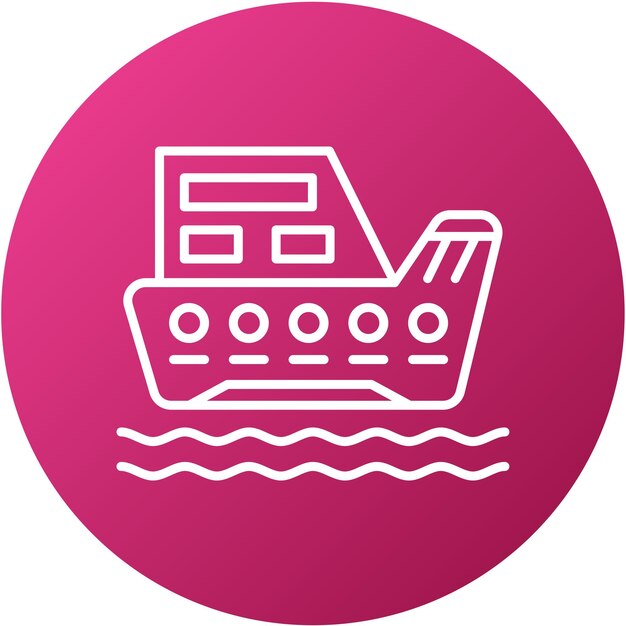 Vectorontwerp Boot Icon Style