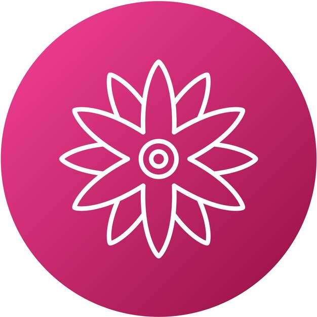 Vectorontwerp Borage Icon Style