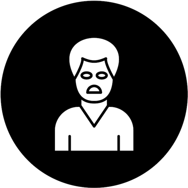 Vectorontwerp Bored Icon Style