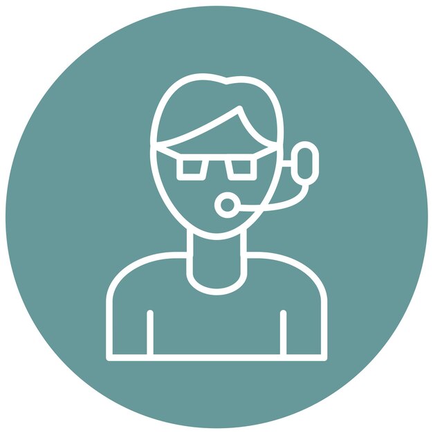 Vectorontwerp Bouncer Icon Style
