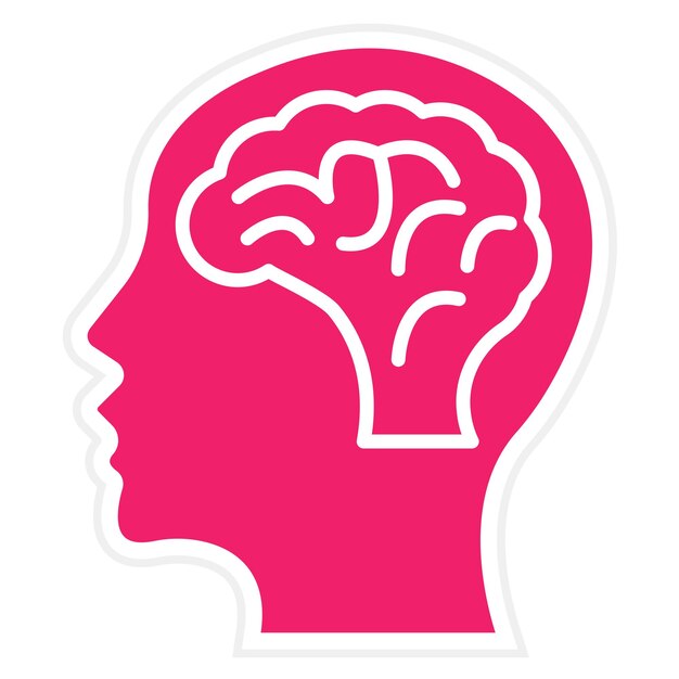 Vectorontwerp Brain Icon Style