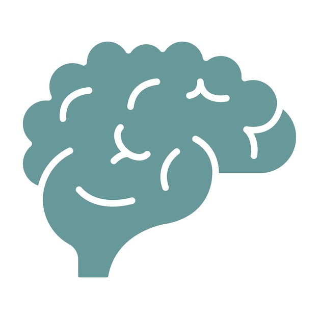 Vectorontwerp Brain Icon Style