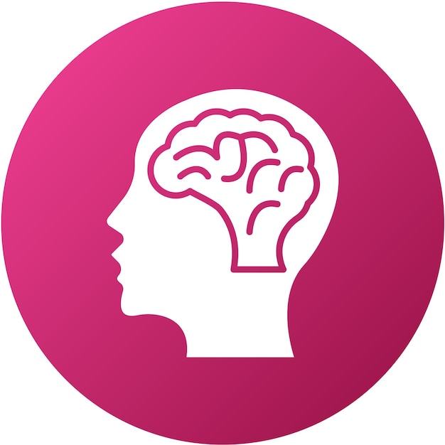 Vectorontwerp Brain Icon Style