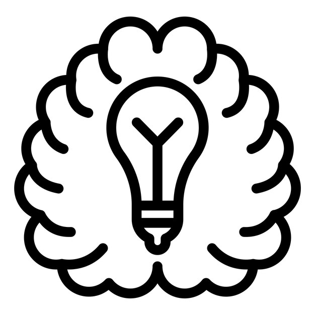 Vectorontwerp Brainstorming Icon Style