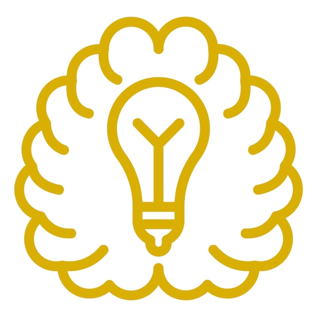 Vectorontwerp Brainstorming Icon Style