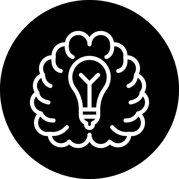 Vectorontwerp Brainstorming Icon Style